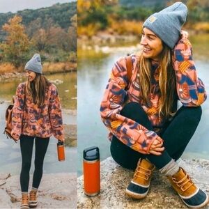 NWOT RARE Patagonia Synchilla Snap T Canyon Block Big Sisu Fleece Pullover Sz Xs